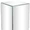 Silver Wood Mirrored Pedestal Table 10" x 10" x 30"